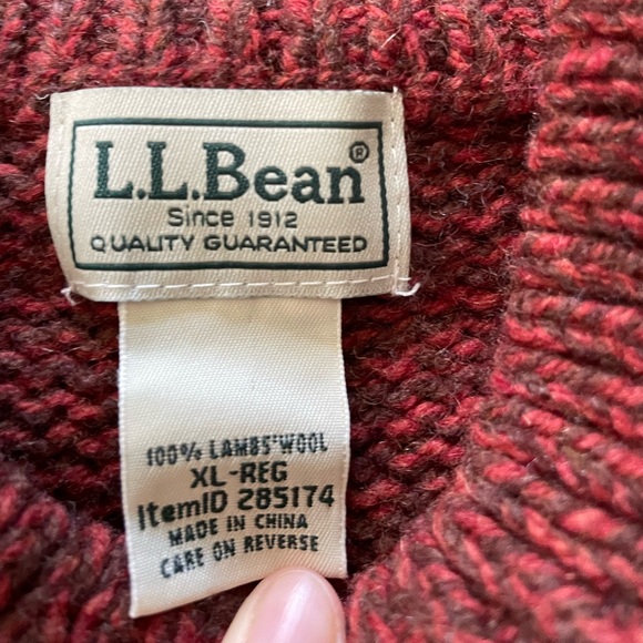 L.L. bean Classic Ragg Wool Sweater - Picture 2 of 7